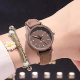 Arzonai Stylish Leather Belt Watch For Women